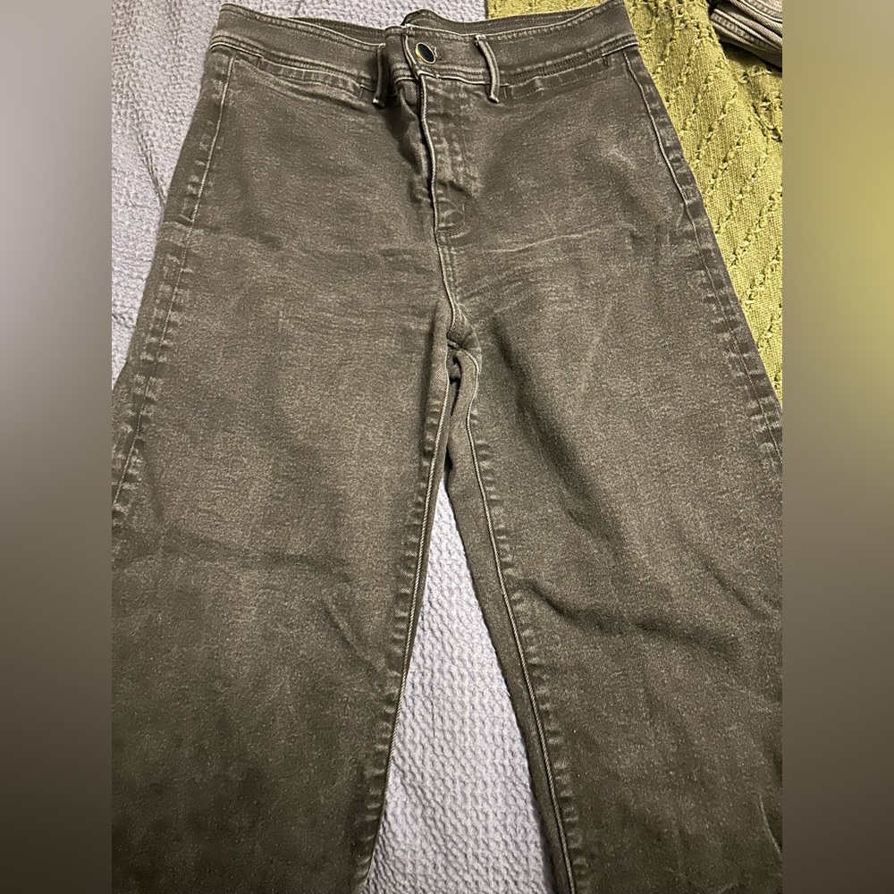 Ann Taylor cropped wide leg jeans